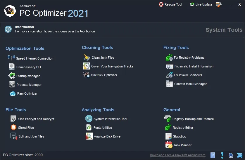 Asmwsoft PC Optimizer Asmwsoft PC Optimizer