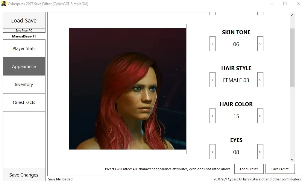 Cyberpunk 2077 Save Editor Cyberpunk 2077 Save Editor