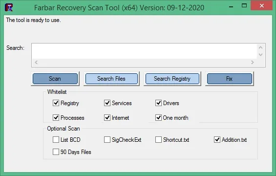 Farbar Recovery Scan Tool Farbar Recovery Scan Tool