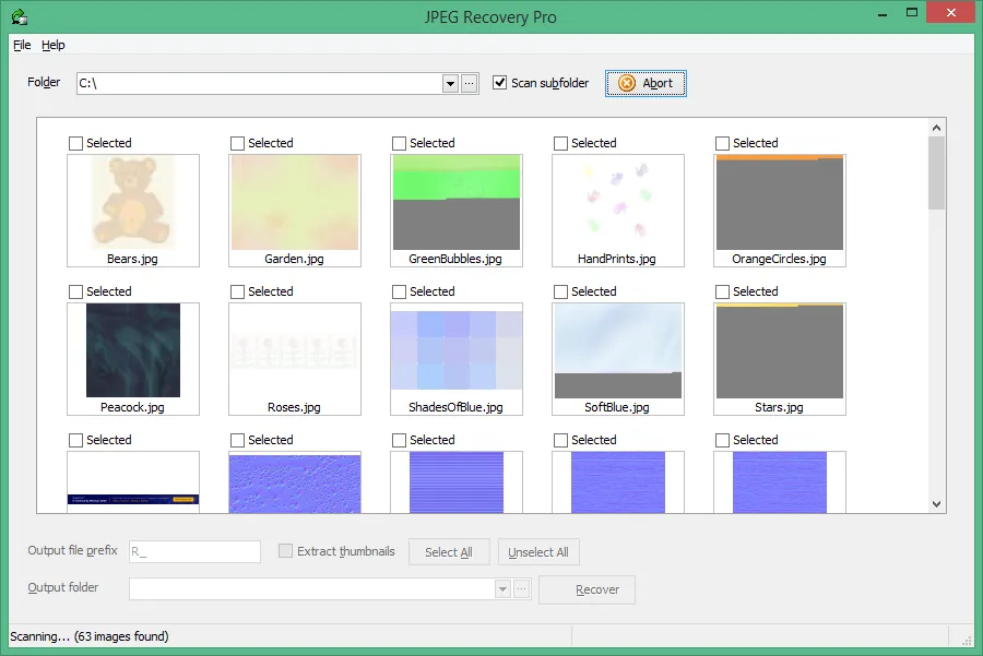 JPEG Recovery Pro JPEG Recovery Pro