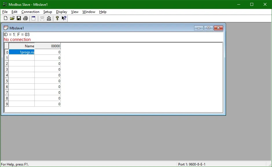 Modbus Slave Modbus Slave
