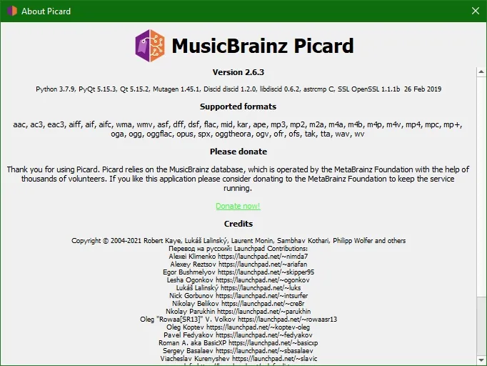 MusicBrainz Picard скачать на русском MusicBrainz Picard скачать на русском