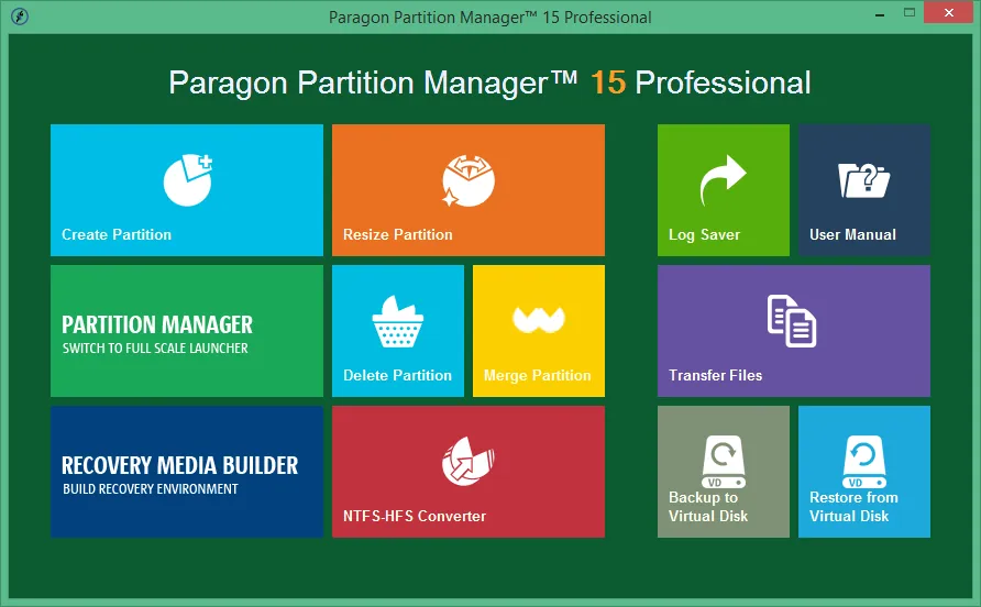 Paragon Partition Manager Paragon Partition Manager