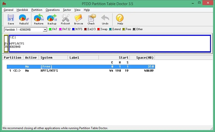 Partition Table Doctor Partition Table Doctor