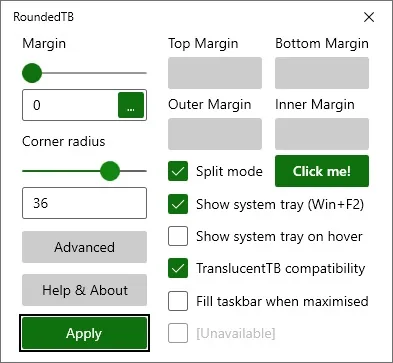 RoundedTB RoundedTB