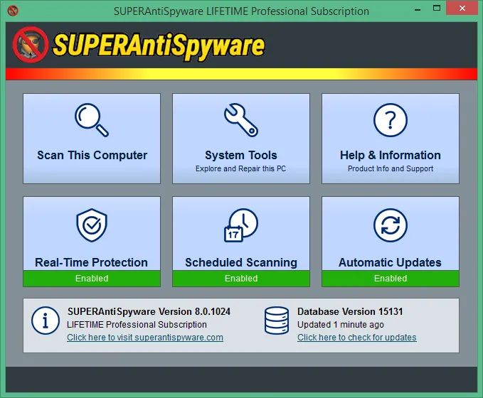 SUPERAntiSpyware SUPERAntiSpyware