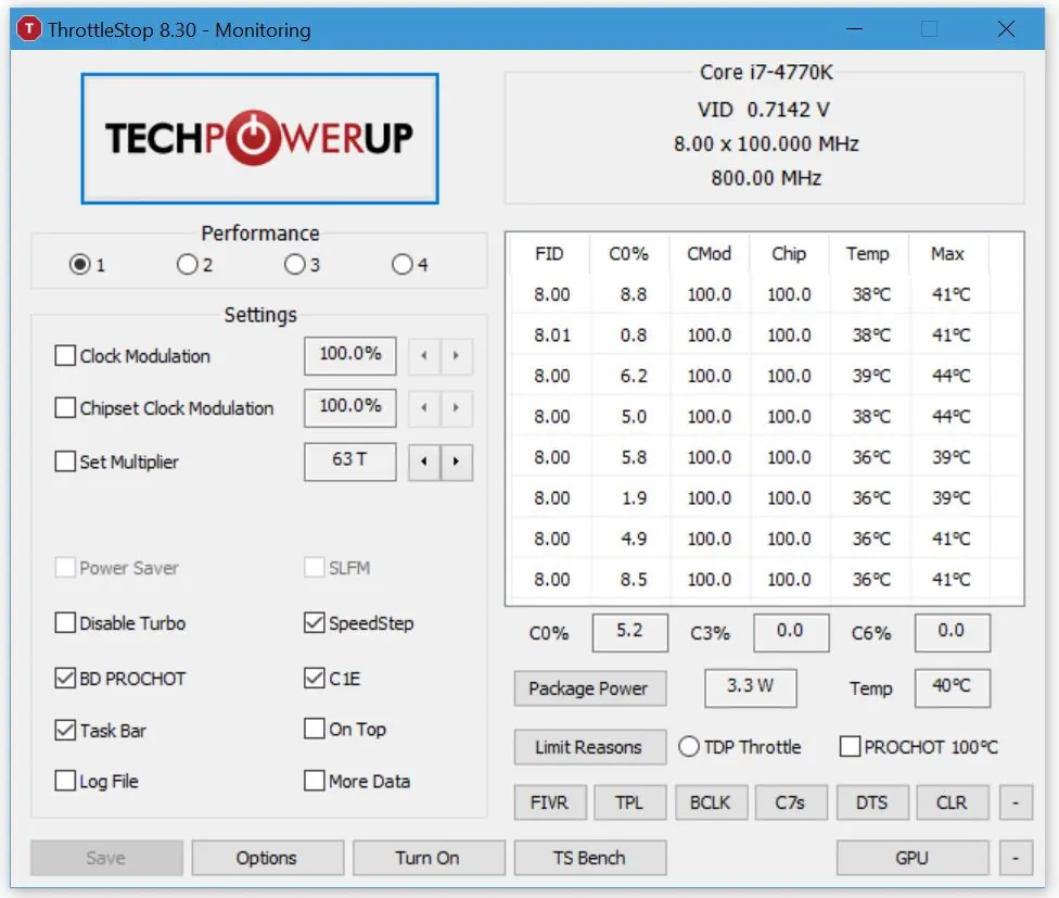 ThrottleStop ThrottleStop