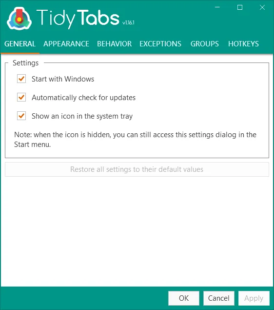 TidyTabs TidyTabs