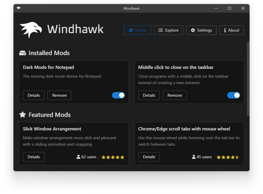 Windhawk Windhawk